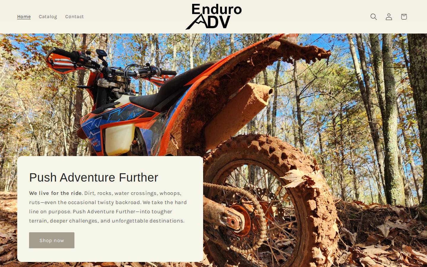 enduroadv.com homepage screenshot