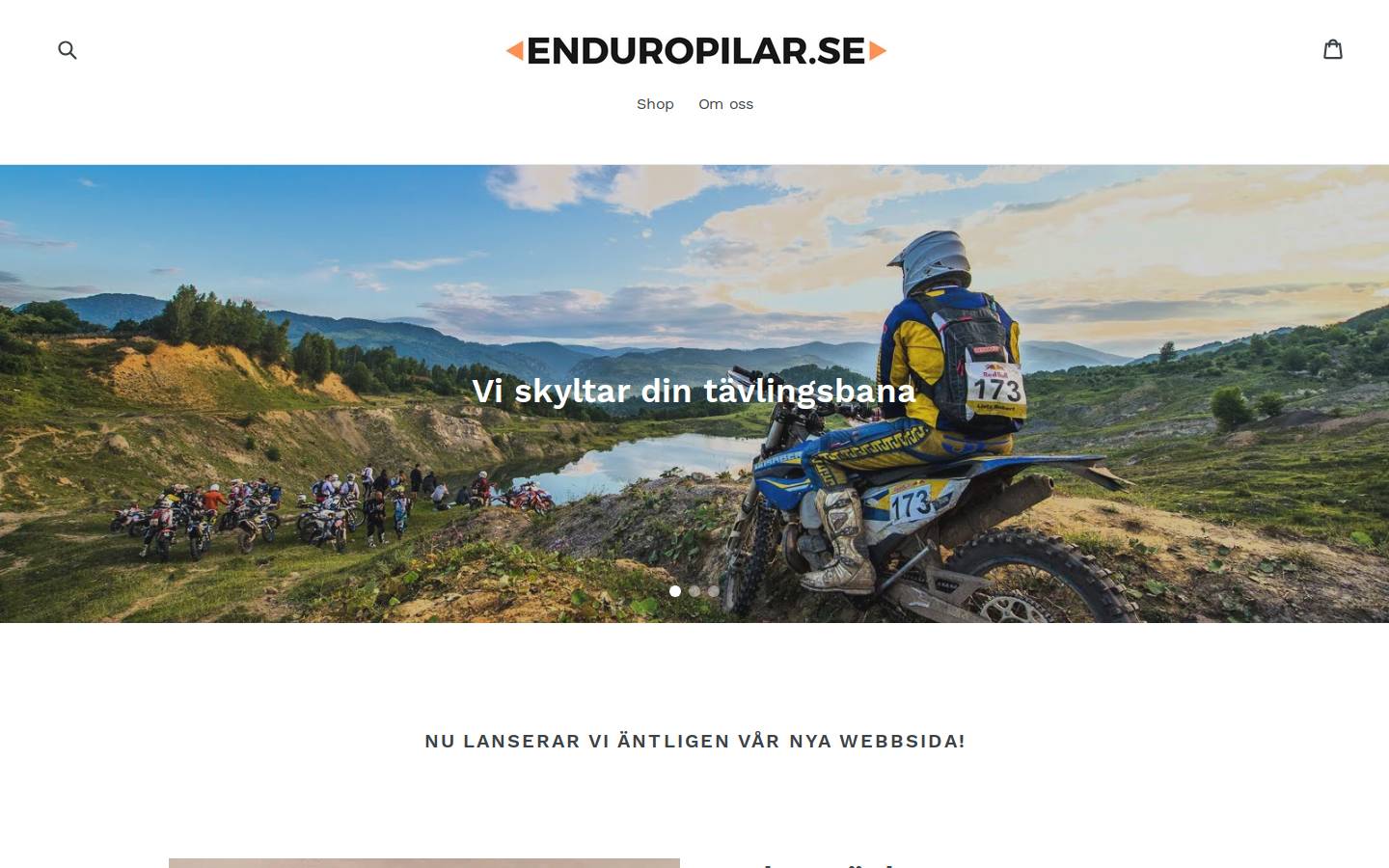 enduropilar.se homepage screenshot