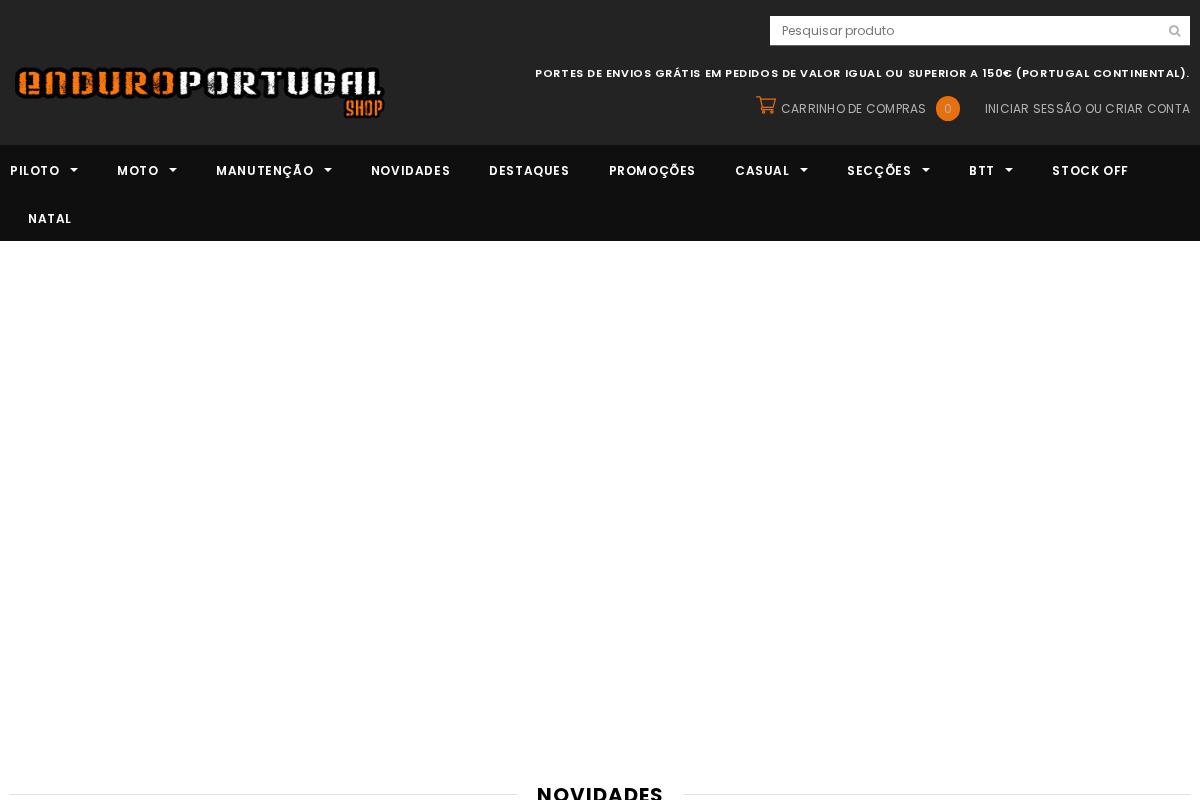 Enduro Portugal Shop homepage screenshot