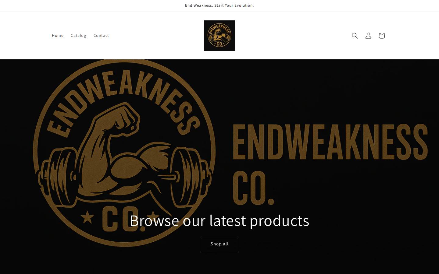 endweakness.com homepage screenshot