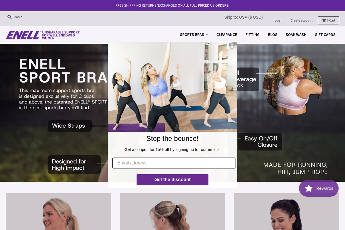 Enell homepage screenshot