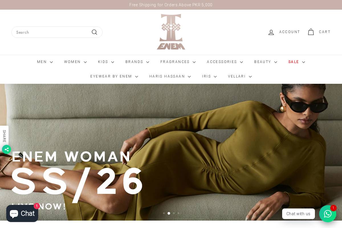 enemmall.com homepage screenshot