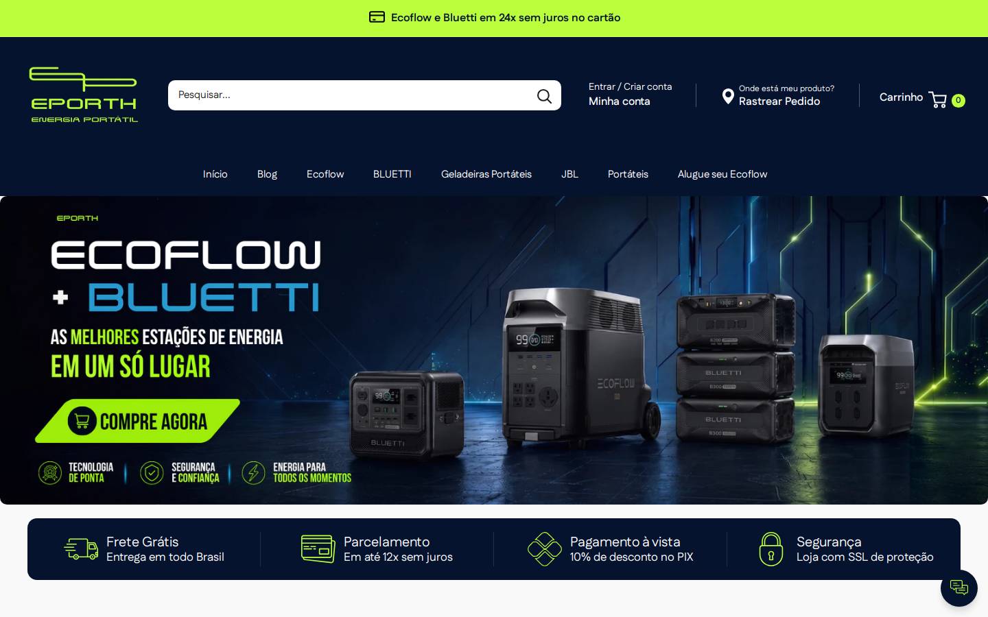 energiaportatil.com.br homepage screenshot