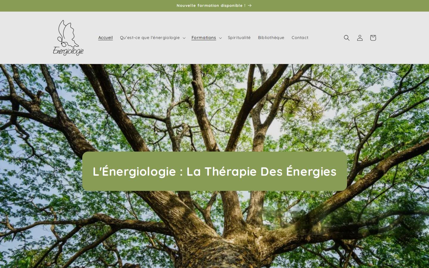 energiologie.com homepage screenshot