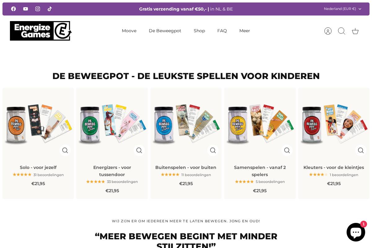 energizegames.com homepage screenshot