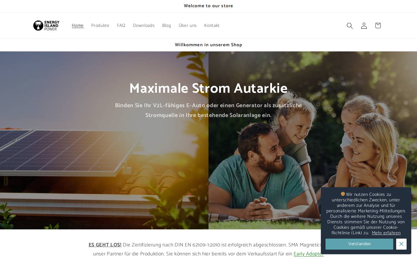 energy-island-power.de homepage screenshot