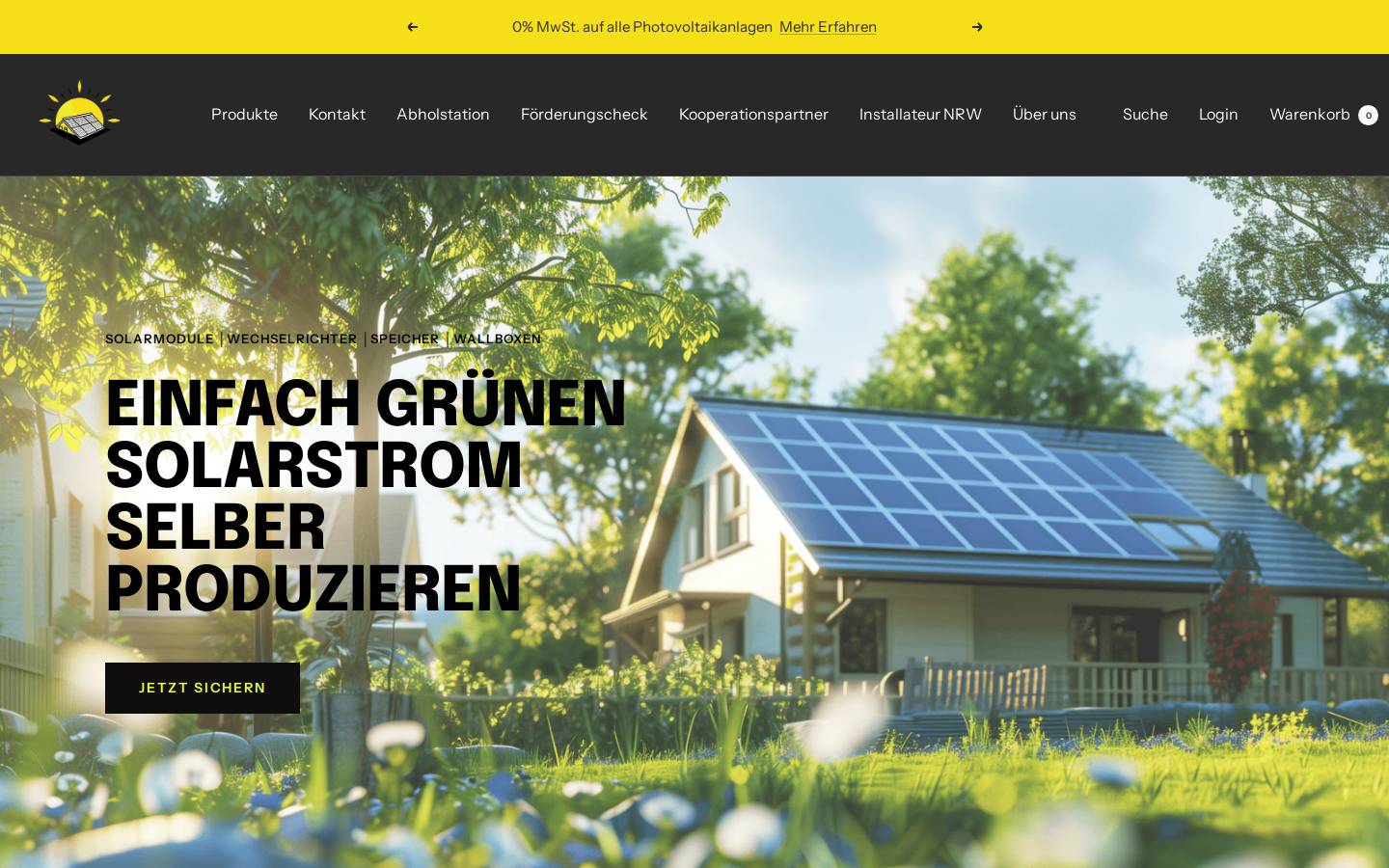 energy2home.eu homepage screenshot