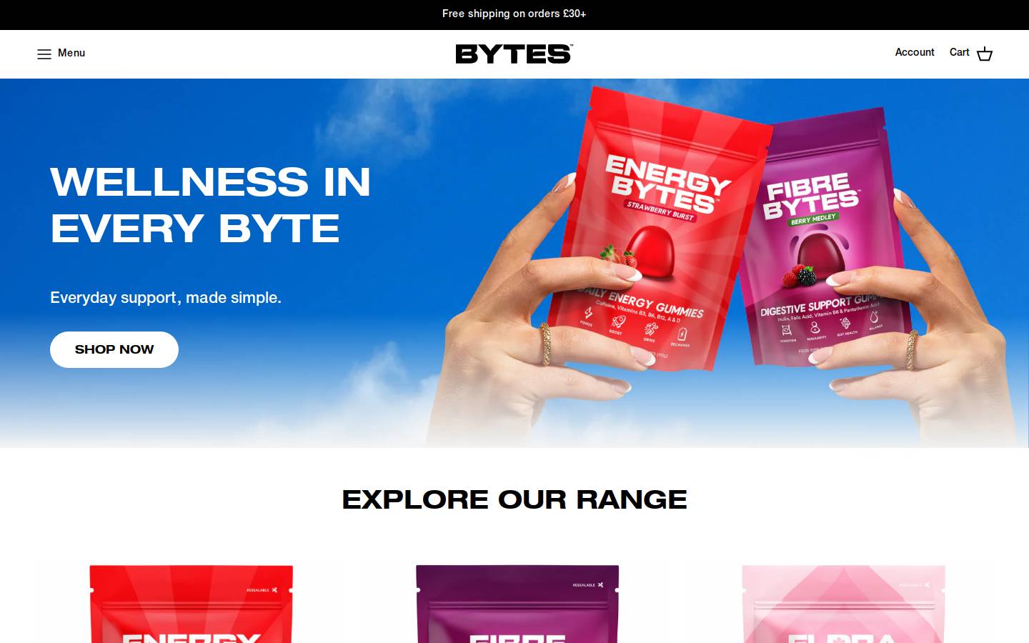 The BYTES™ Co.  homepage screenshot