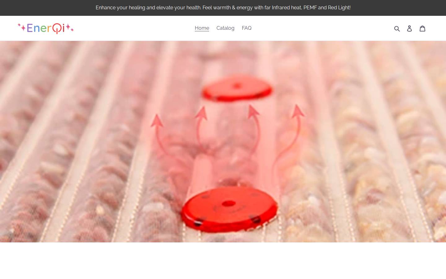 enerqistore.com homepage screenshot