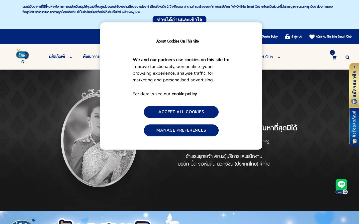 enfababy.com homepage screenshot