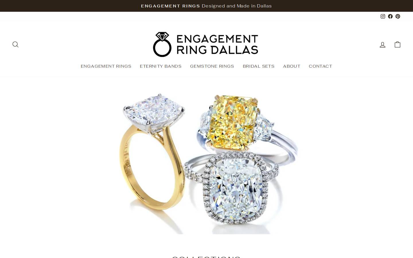 engagementringdallas.com homepage screenshot