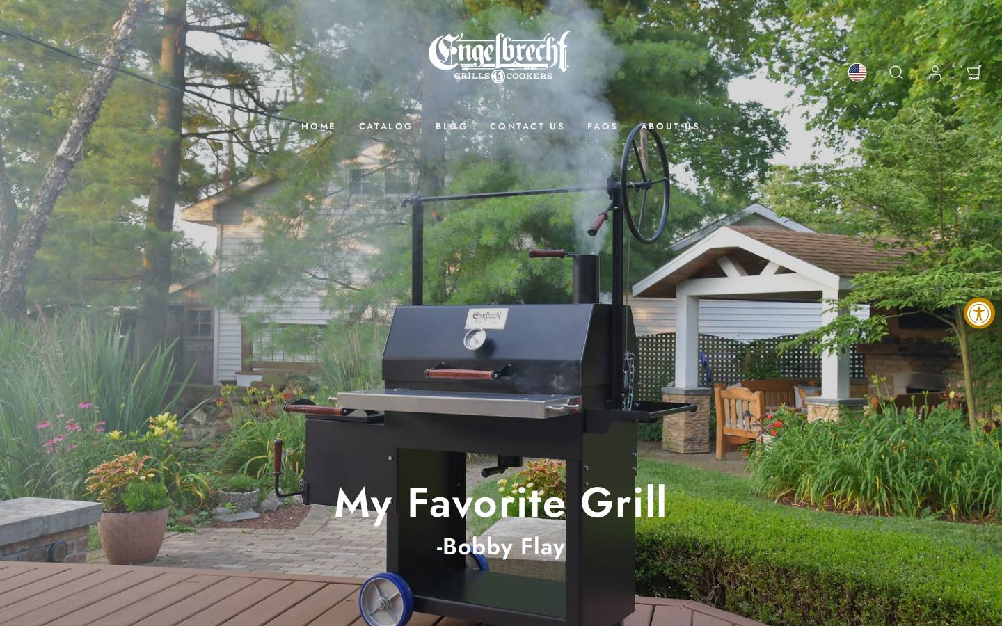 engelbrechtgrillsandcookers.com homepage screenshot