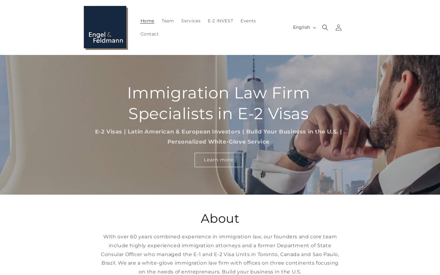 engelfeldmann.com homepage screenshot