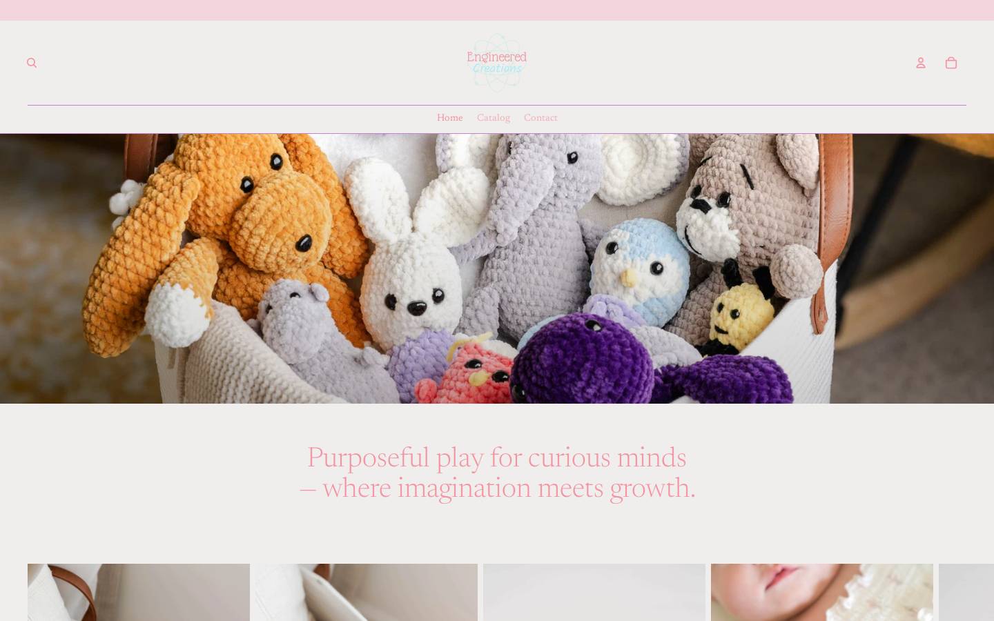 engineeredcreations.art homepage screenshot
