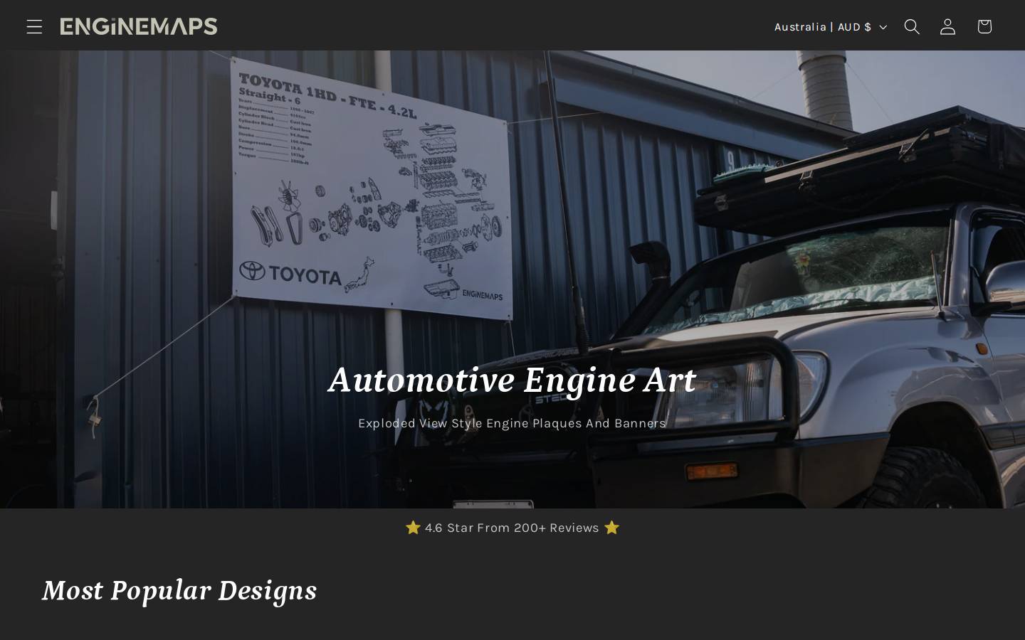 enginemaps.com homepage screenshot