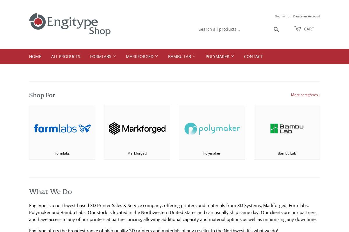 engitypeshop.com homepage screenshot