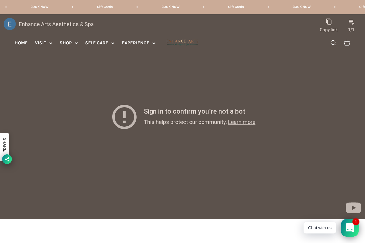 enhancearts.ca homepage screenshot