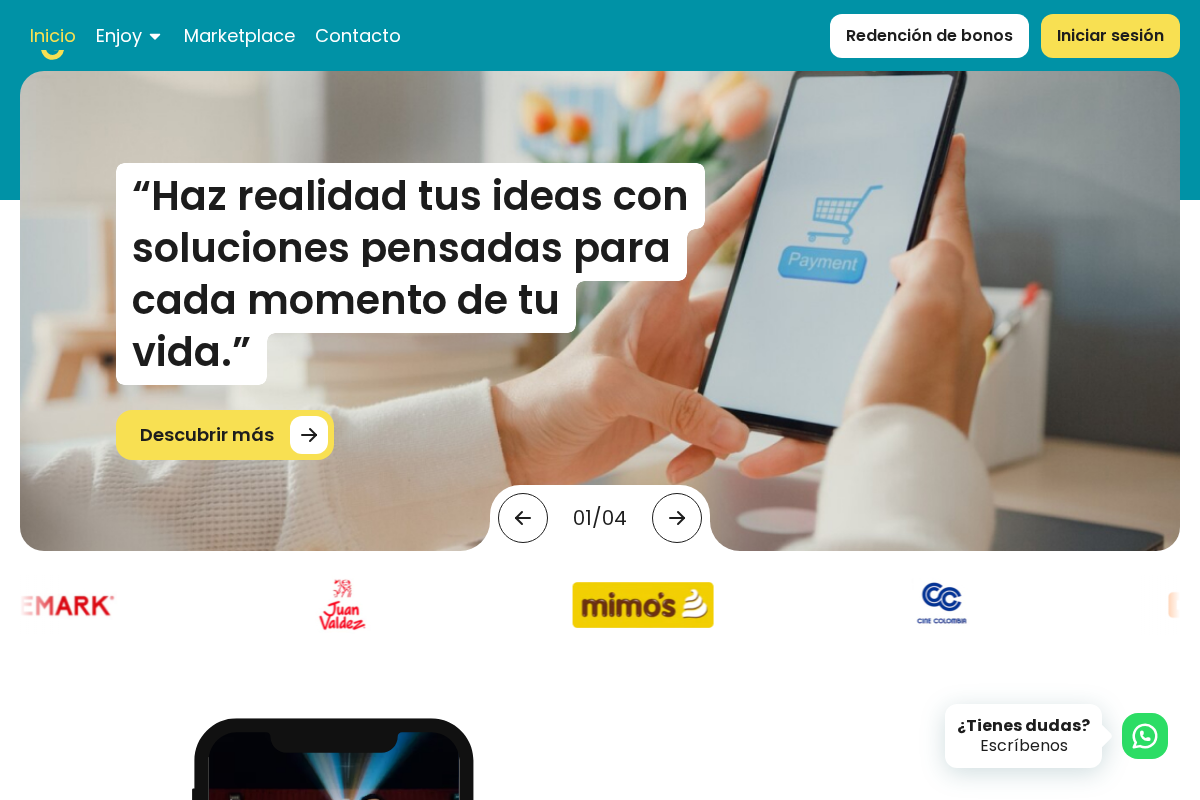 enjoycolombia.co homepage screenshot