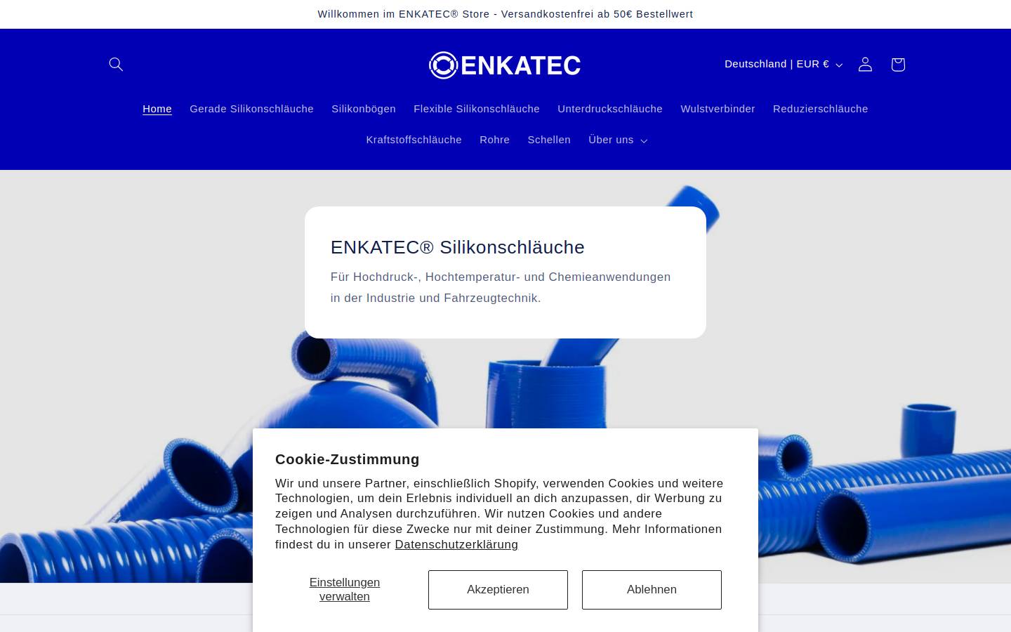 enkatec.store homepage screenshot