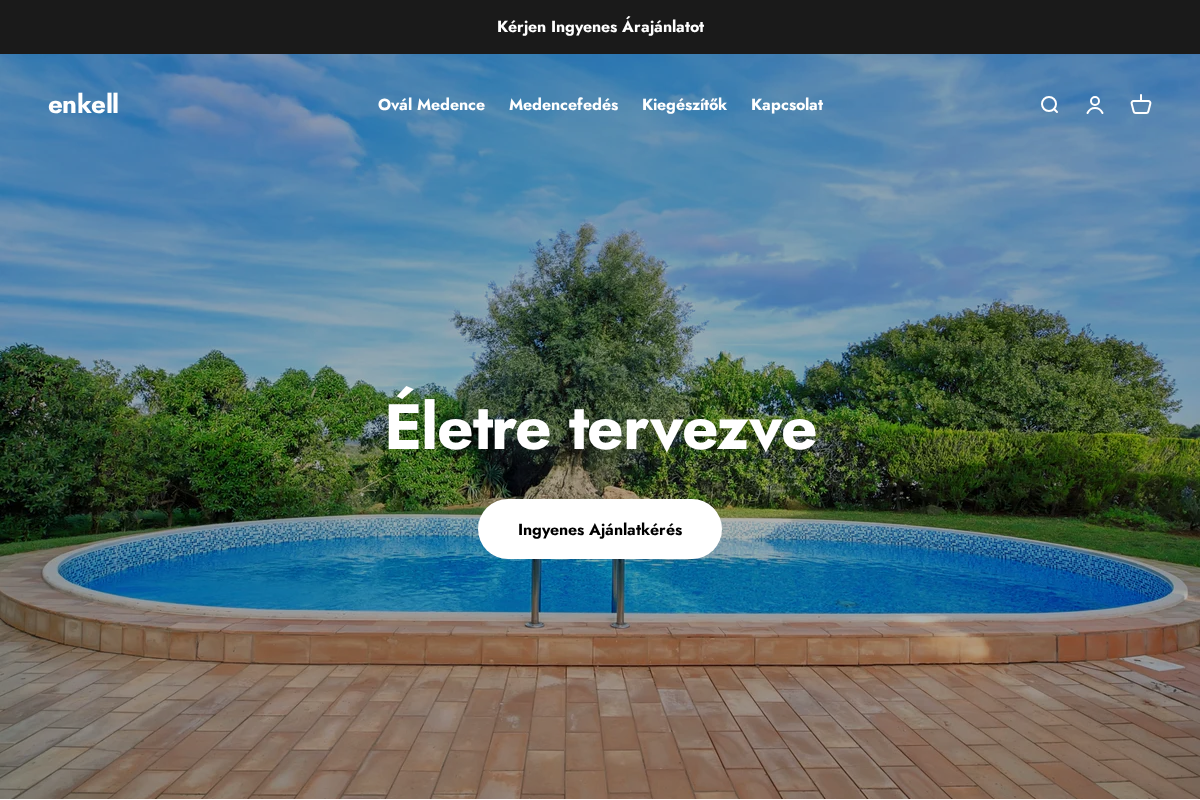 Enkell homepage screenshot