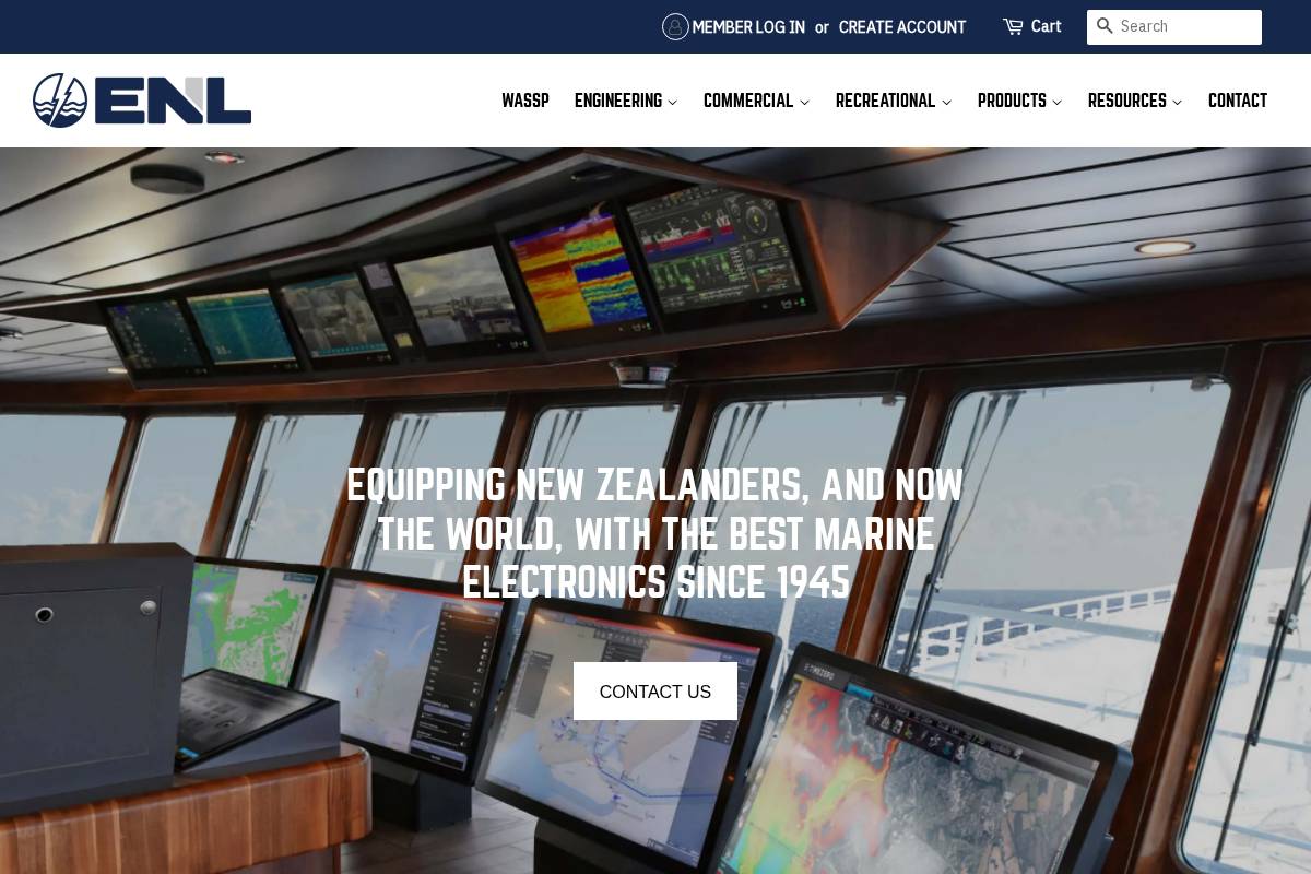 enl.co.nz homepage screenshot