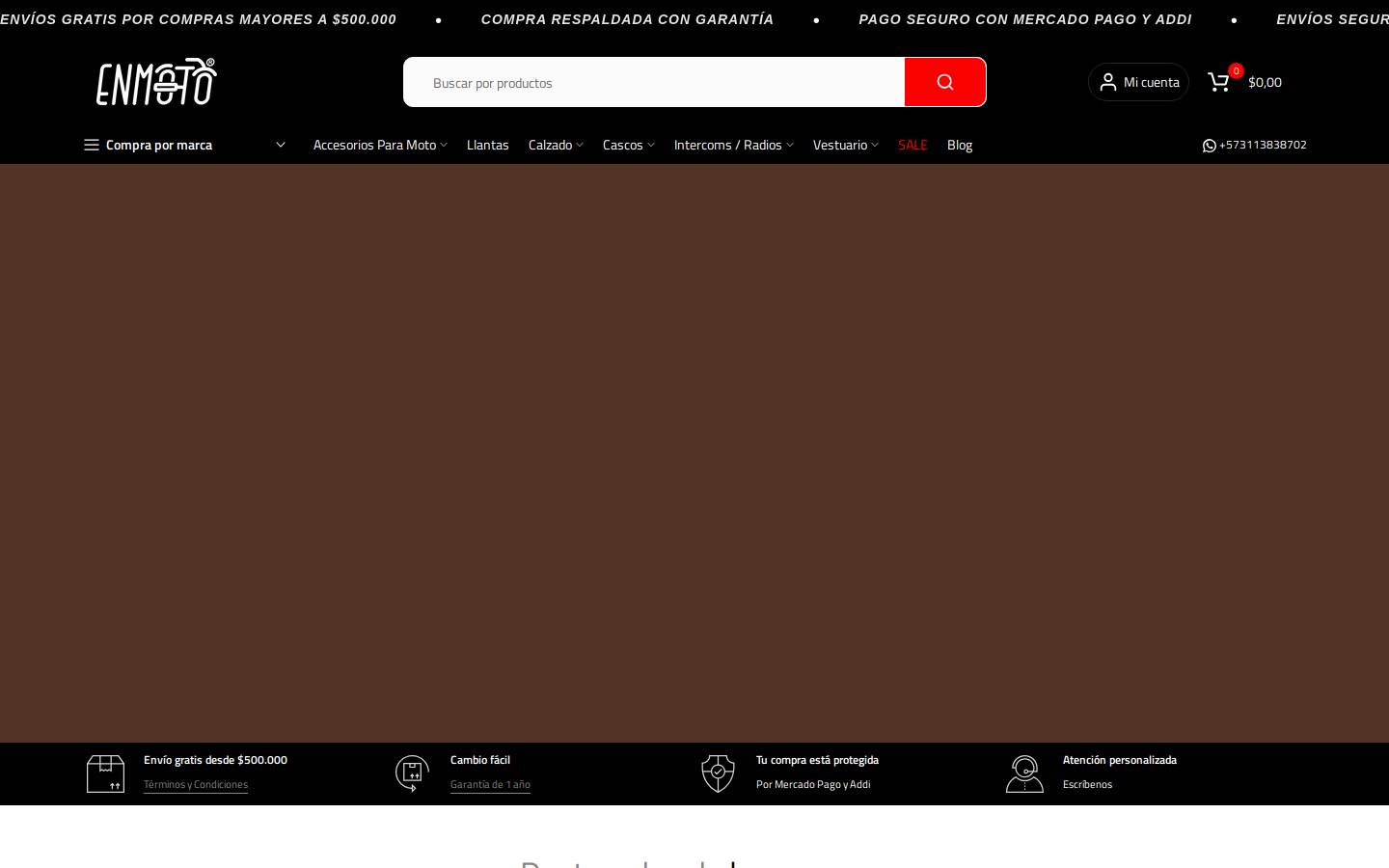 enmoto.co homepage screenshot