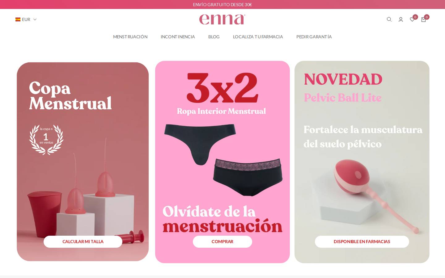 enna.store homepage screenshot