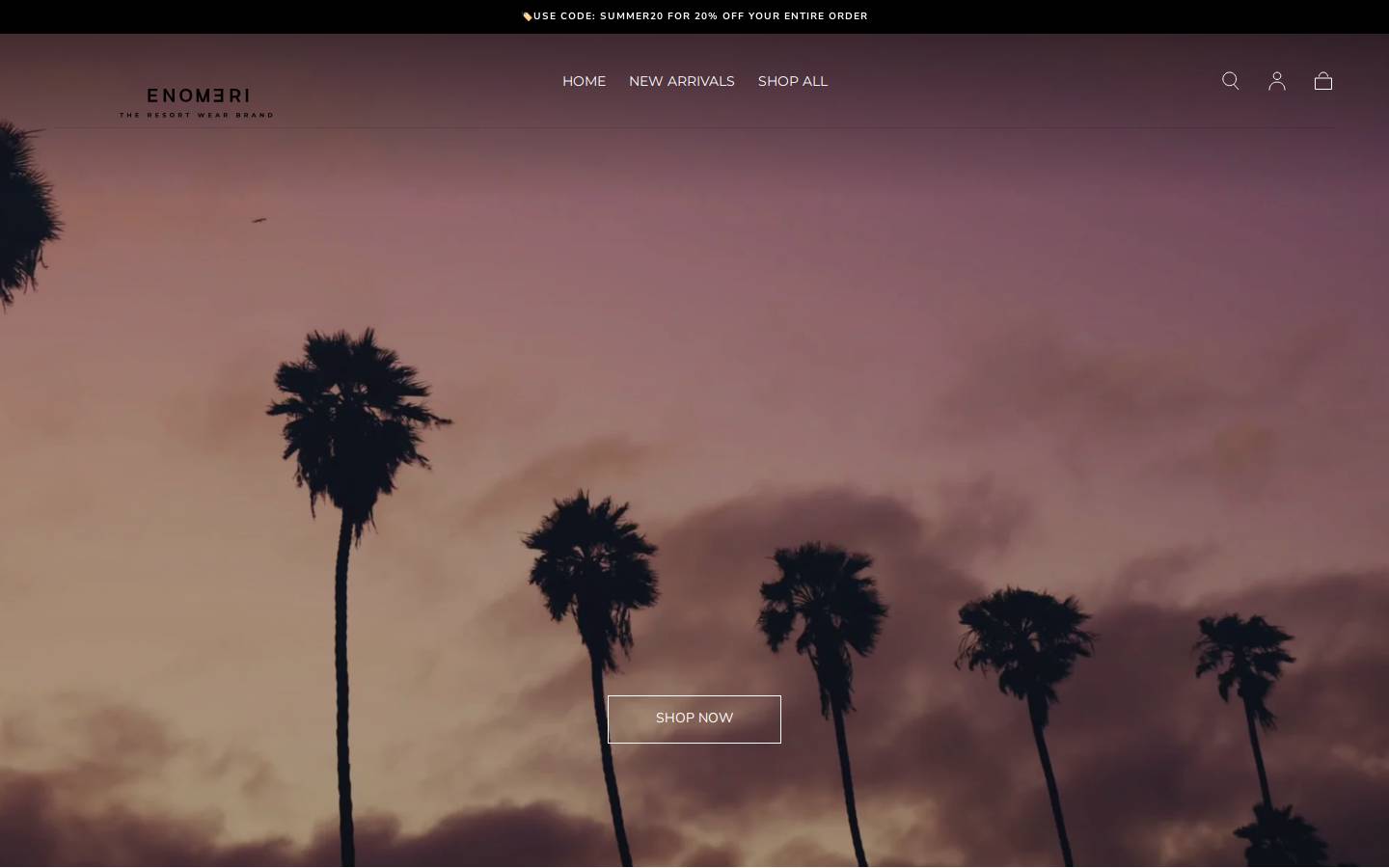 enomeri.co homepage screenshot