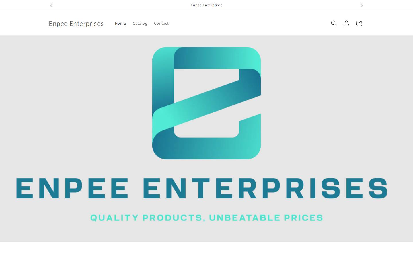 enpeeenterprises.com homepage screenshot
