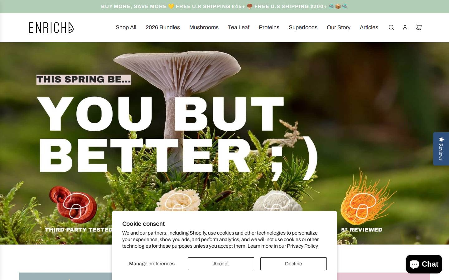 Enrichd homepage screenshot