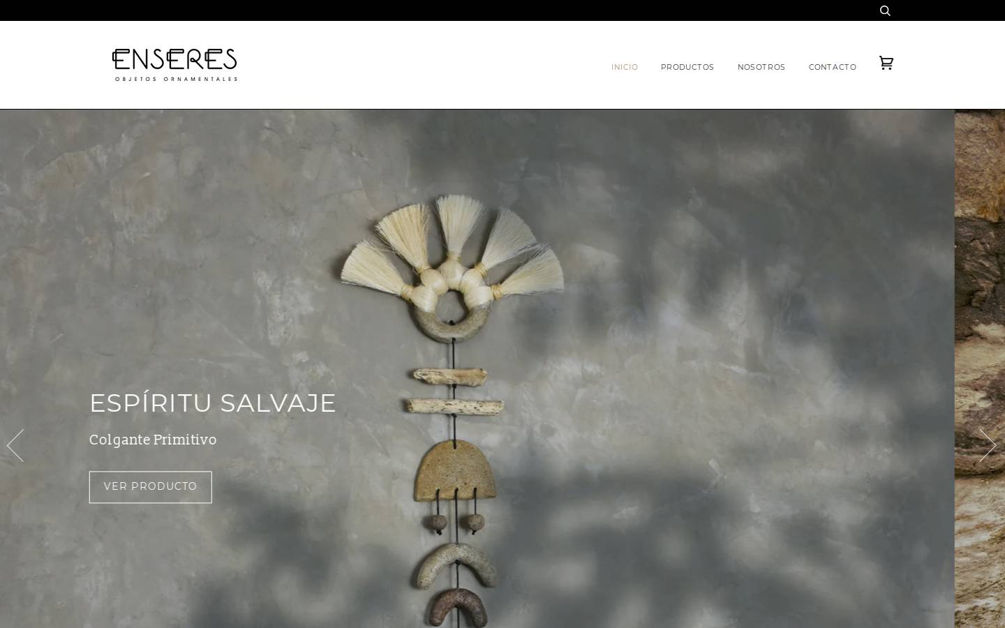 enseres.mx homepage screenshot