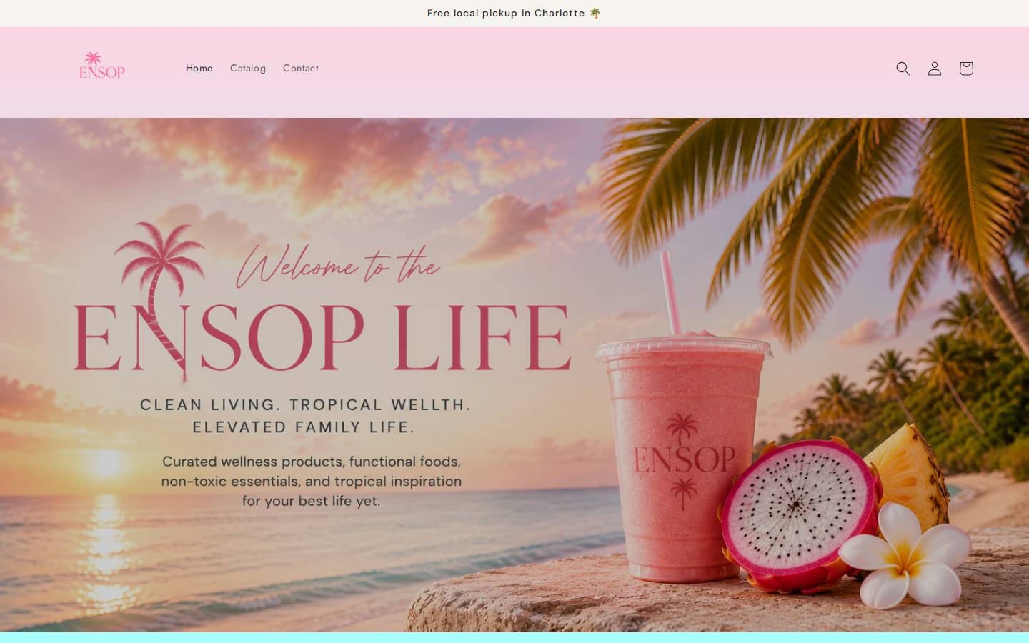 ensoplife.com homepage screenshot