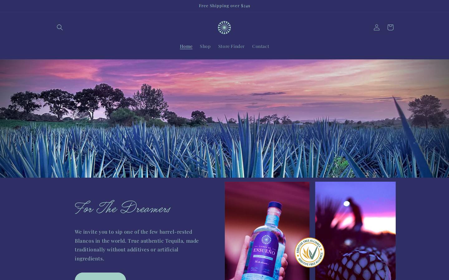 ensuenotequila.com homepage screenshot