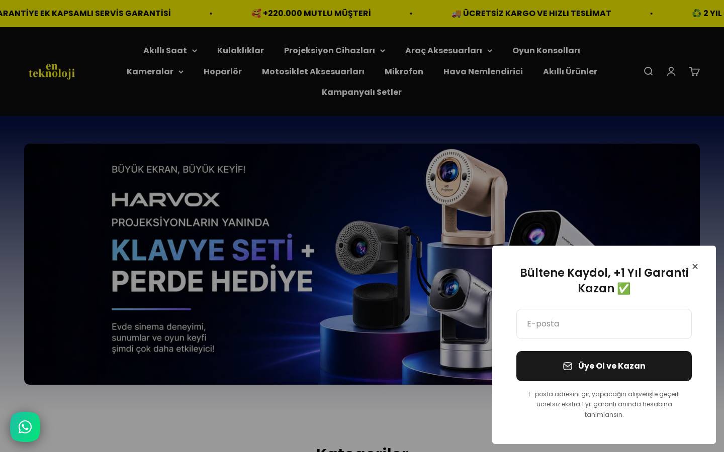 enteknoloji.com.tr homepage screenshot
