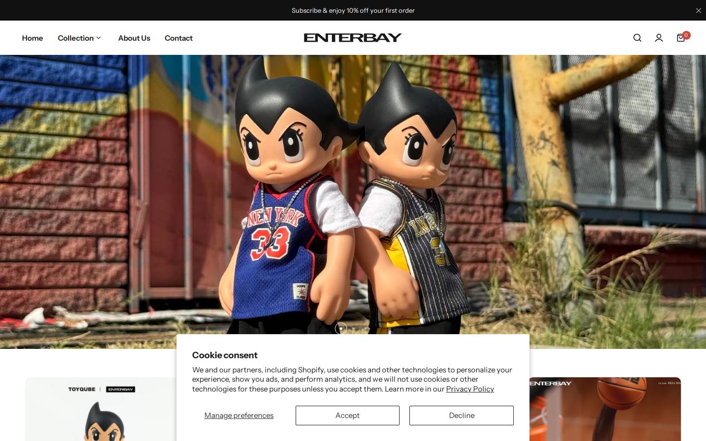 enterbaystore.com homepage screenshot