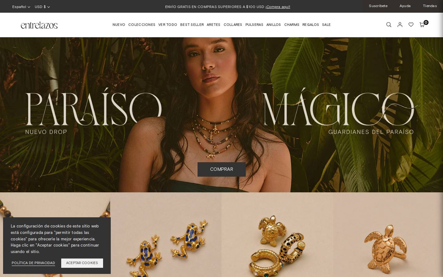 entrelazos.co homepage screenshot