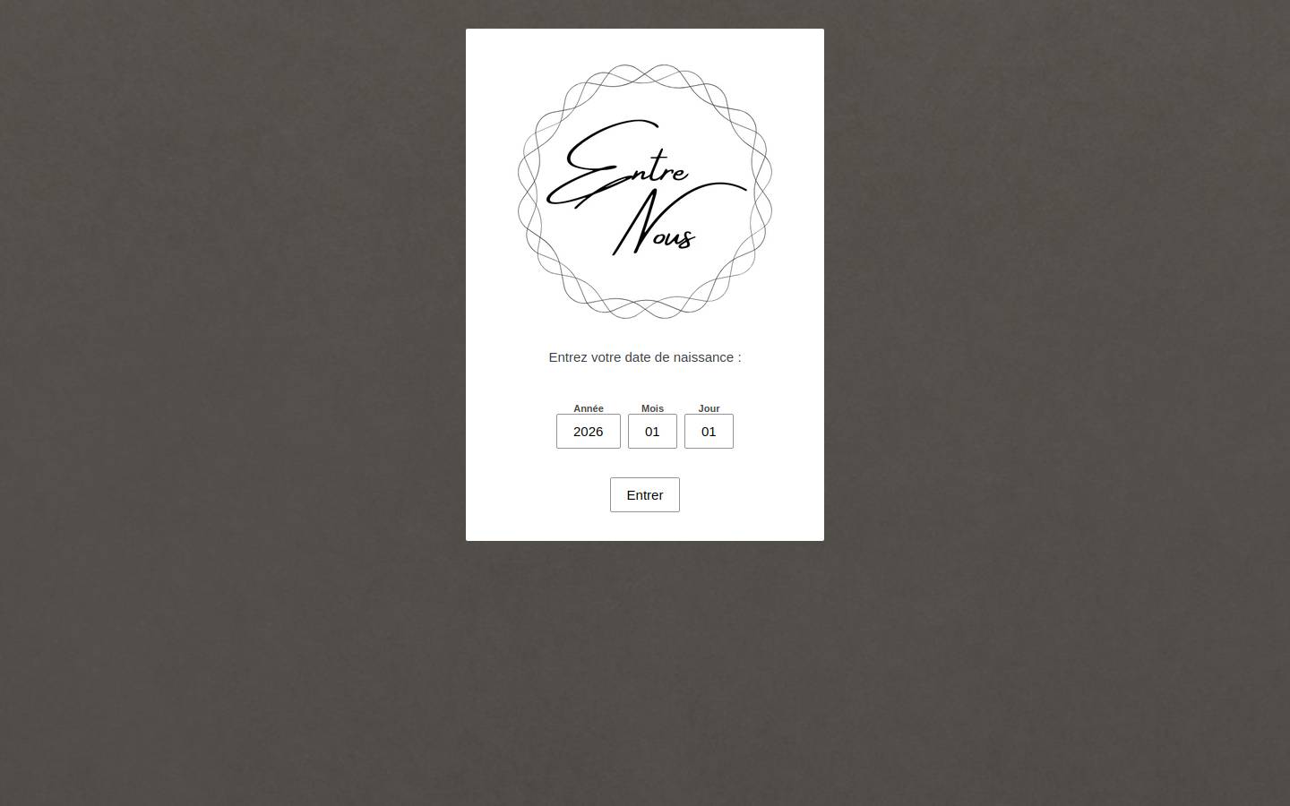entrenous-shop.fr homepage screenshot