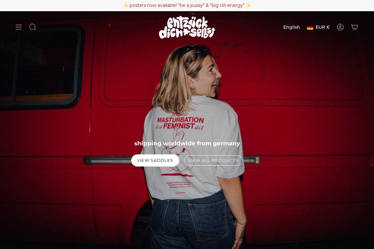 entzueckdichselbst.com homepage screenshot