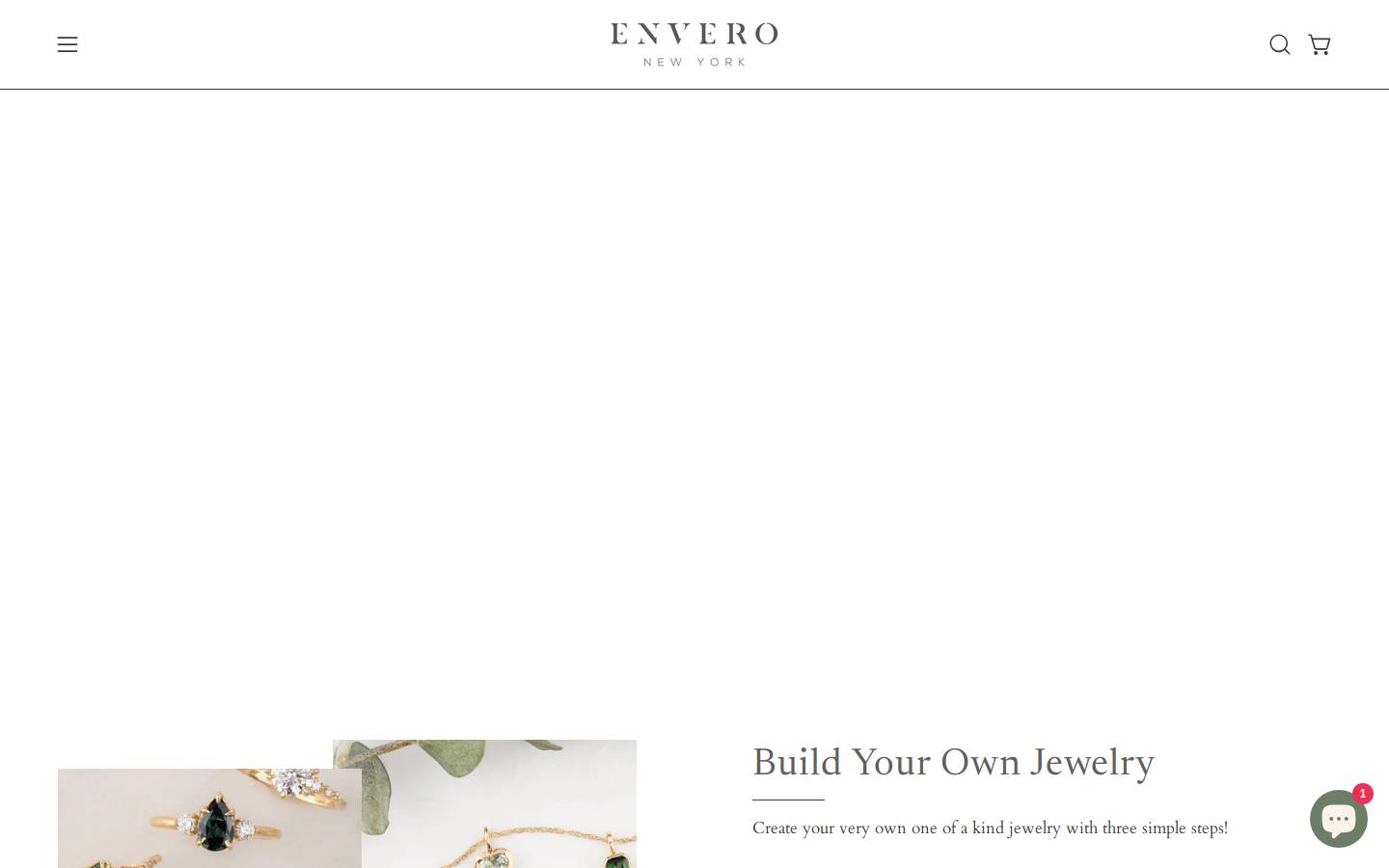 enverojewelry.com homepage screenshot
