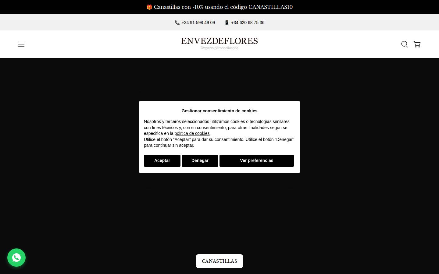 Envezdeflores homepage screenshot