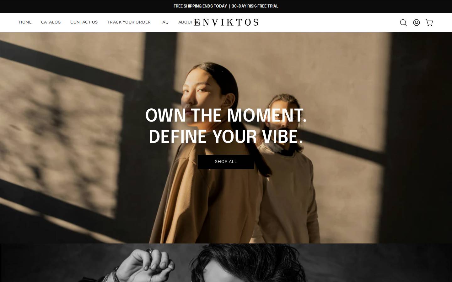 enviktos.com homepage screenshot