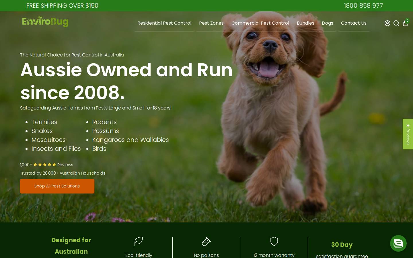 envirobug.com.au homepage screenshot