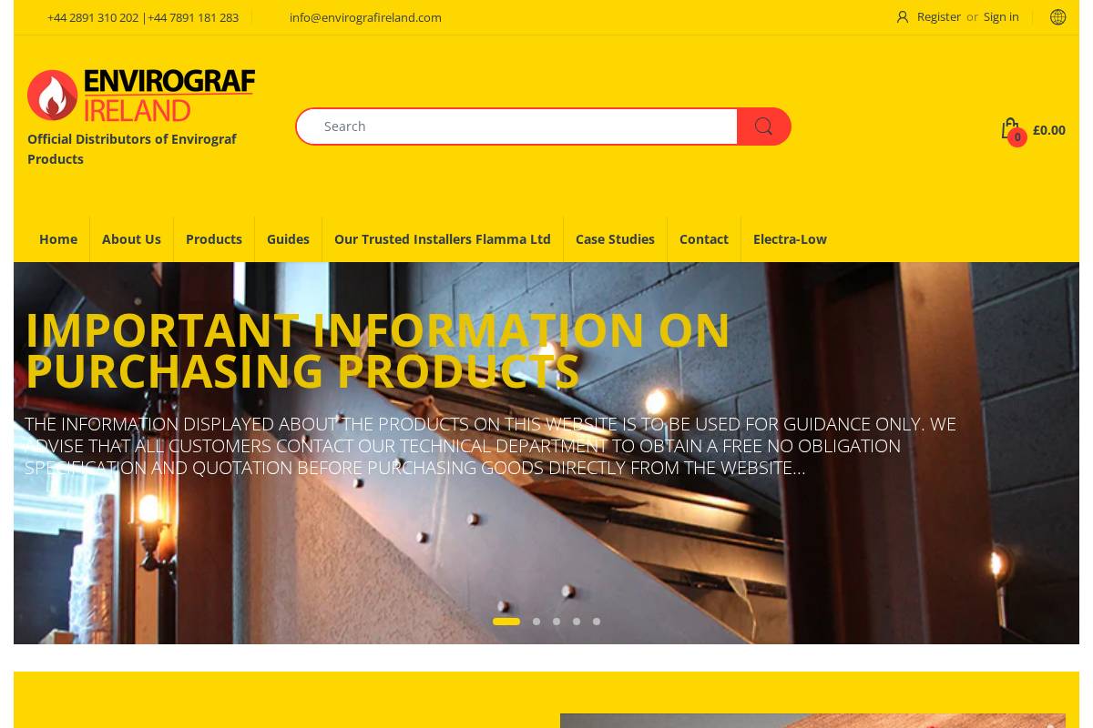 envirografireland.com homepage screenshot