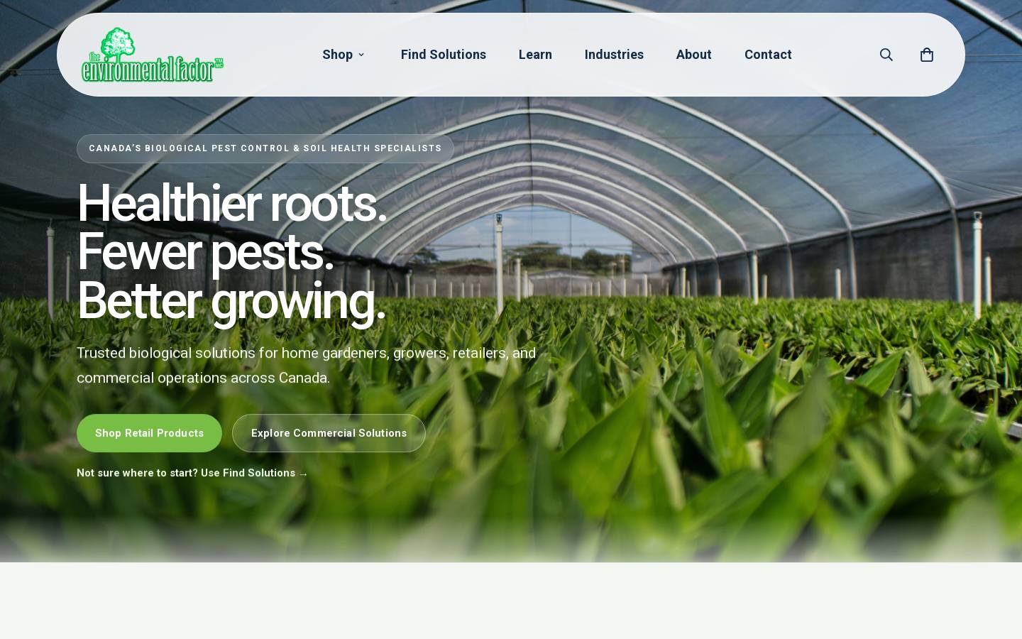 environmentalfactor.com homepage screenshot