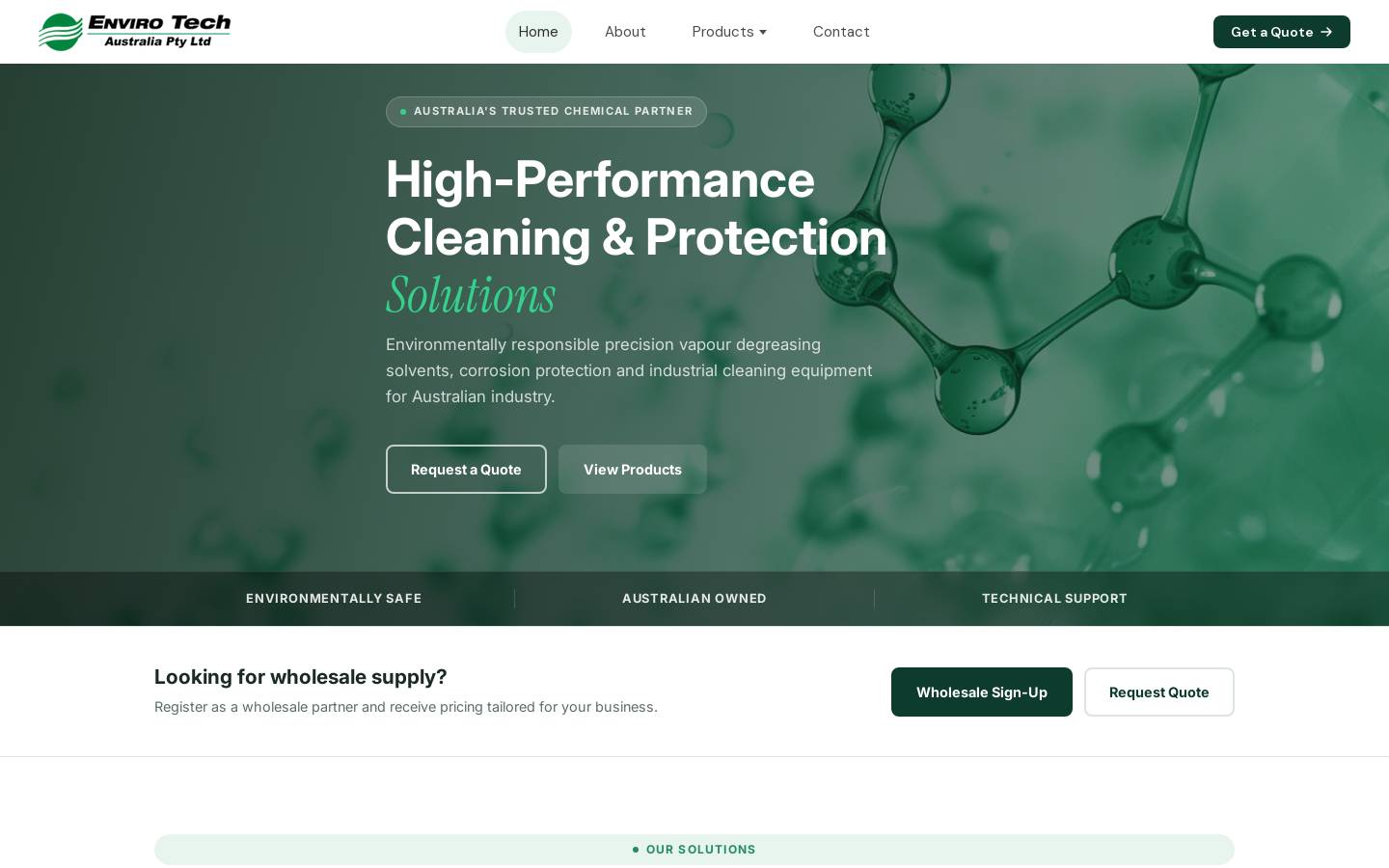 envirotechaust.com.au homepage screenshot