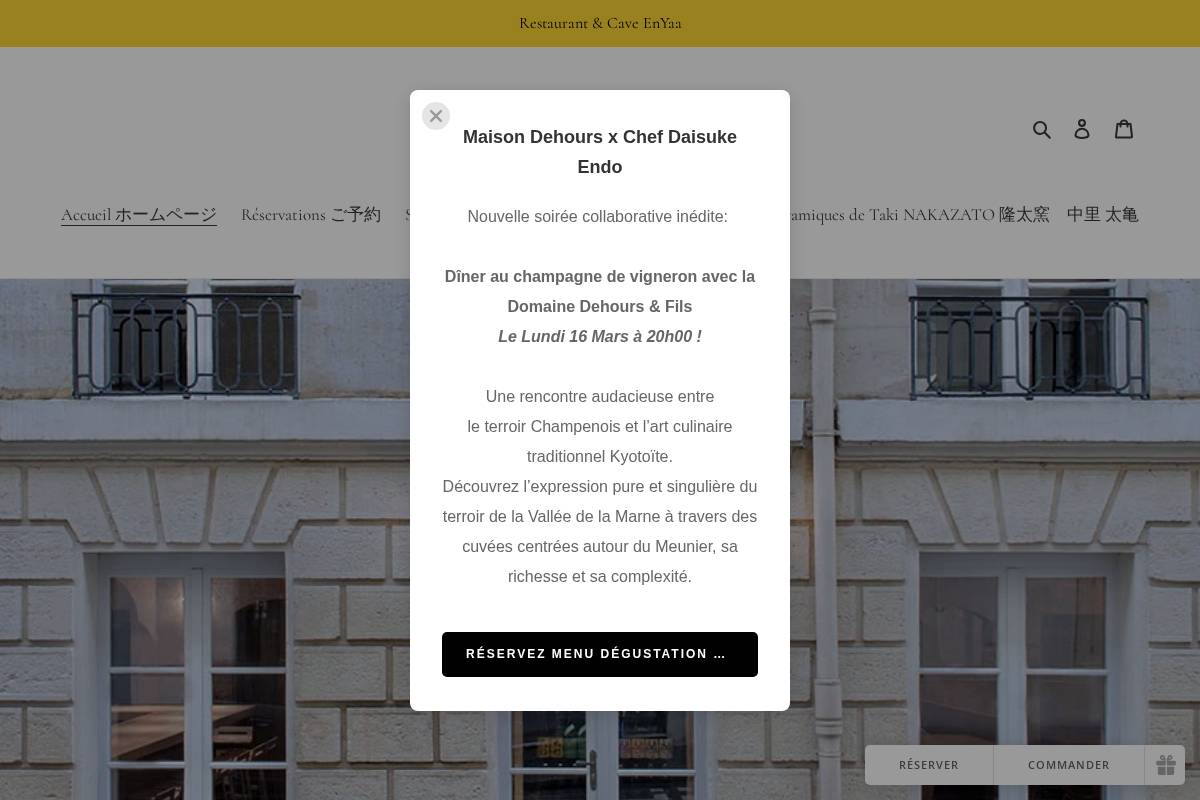 enyaa-paris.fr homepage screenshot