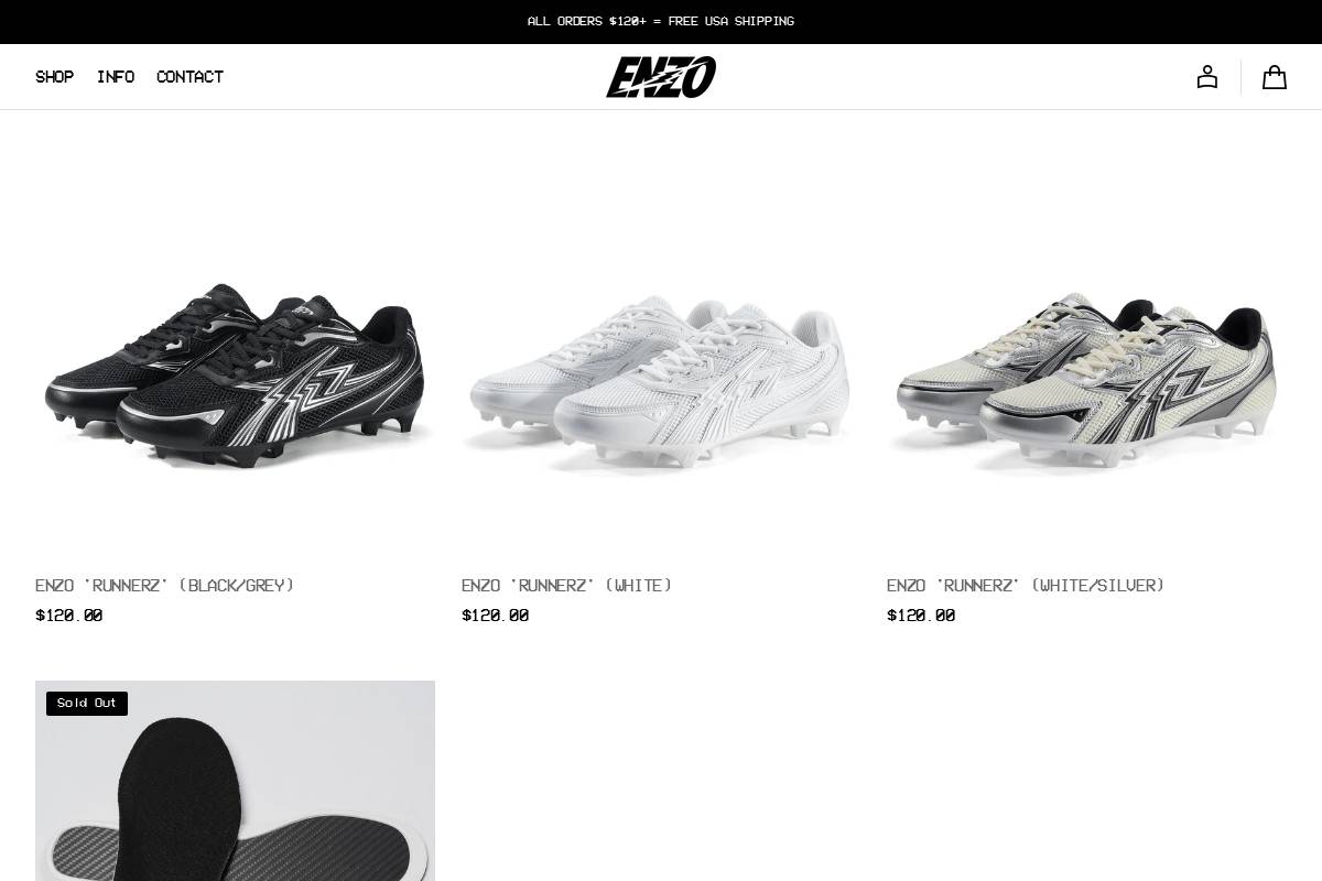 enzo.supply homepage screenshot