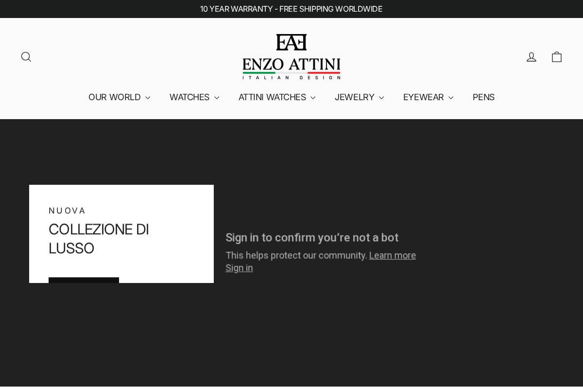 Enzo Attini homepage screenshot