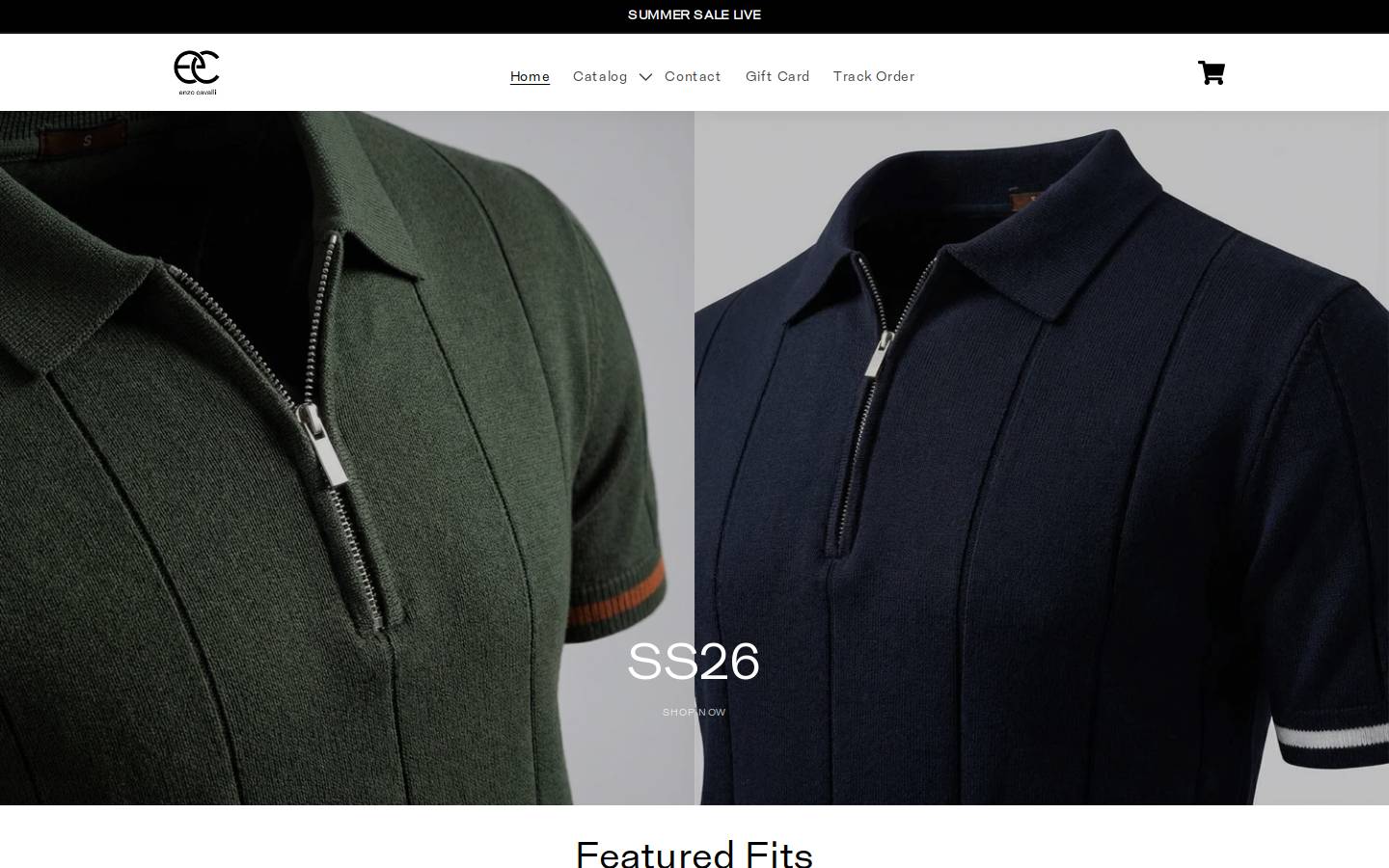 Enzocavalli homepage screenshot