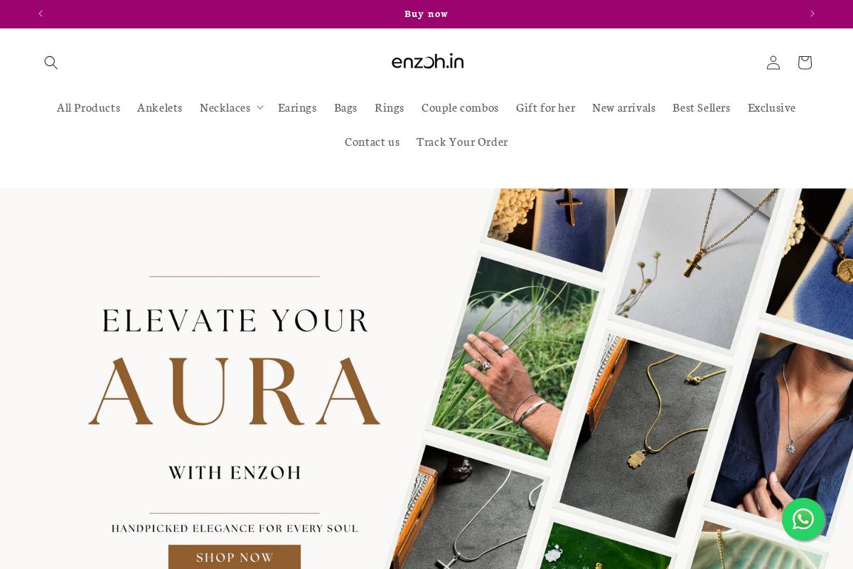 Enzoh homepage screenshot